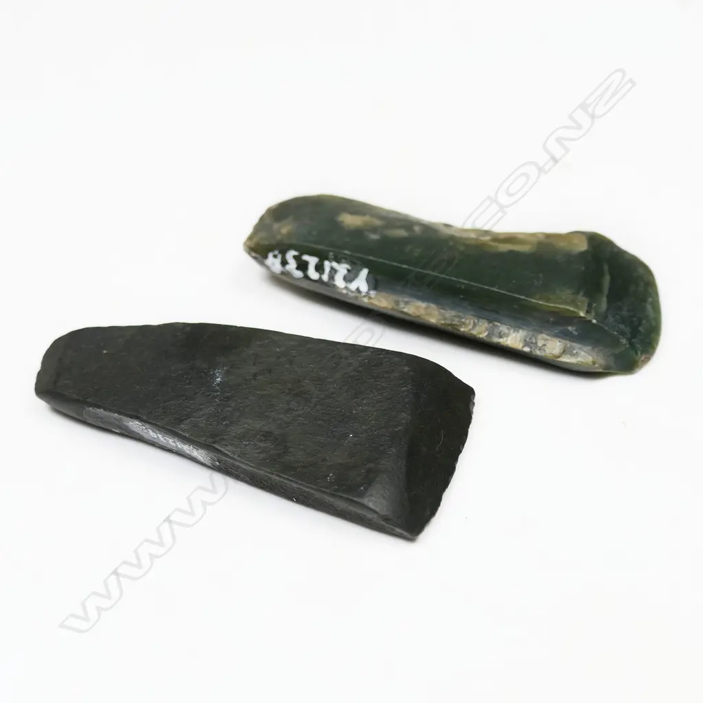 Two small Māori pre-European small toki, Image 1++